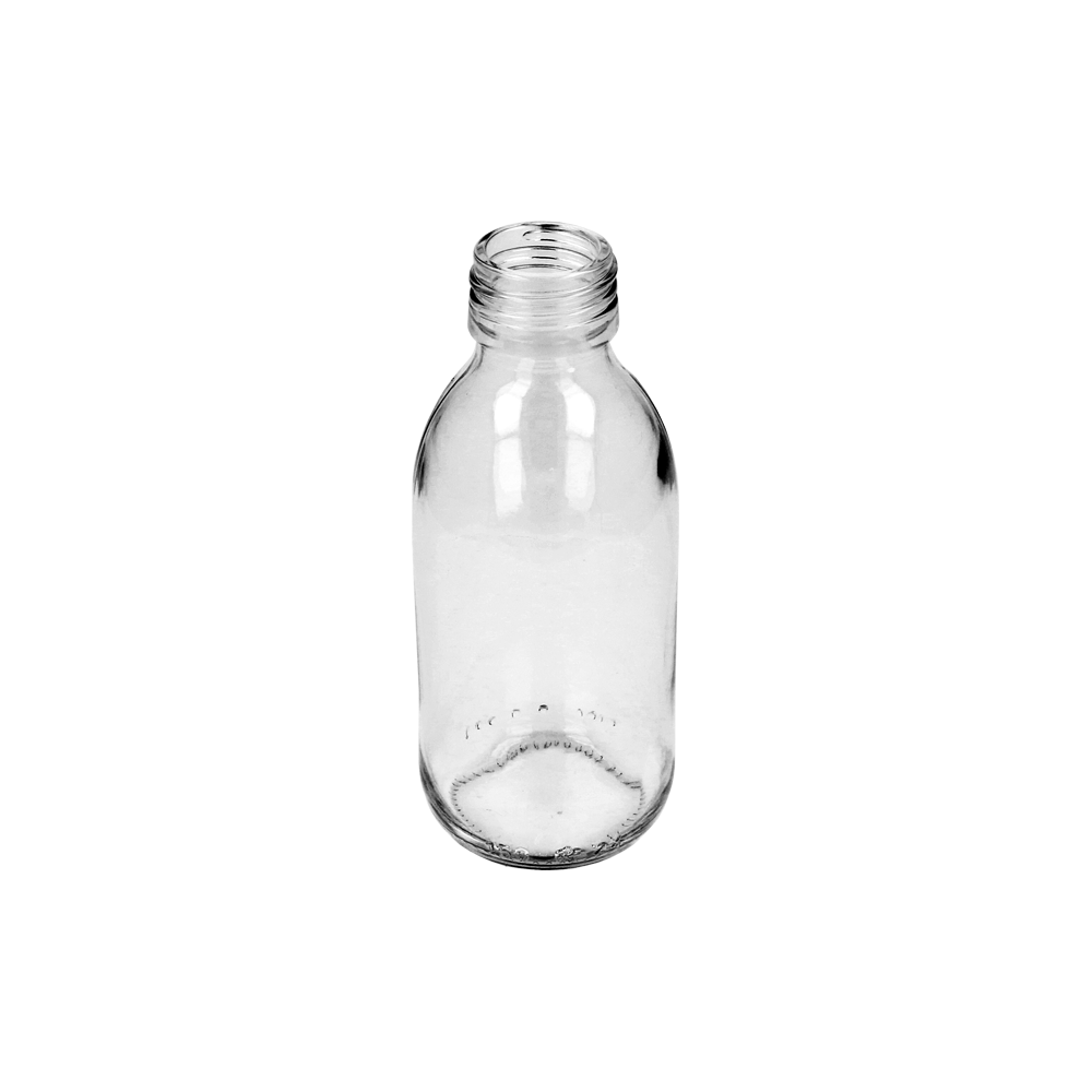 150ml Clear Glass Alpha Bottle - Glass - Medical Glass - Coloured Bottles