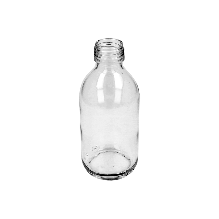 200ml Clear Glass Alpha Bottle - Glass - Medical Glass - Coloured Bottles