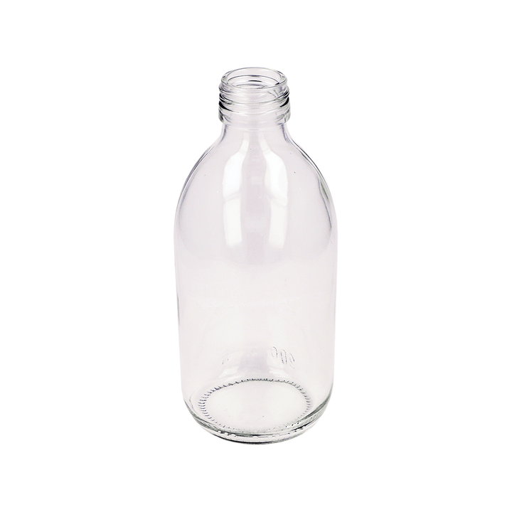 300ml Clear Glass Alpha Bottle - Glass - Medical Glass - Coloured Bottles