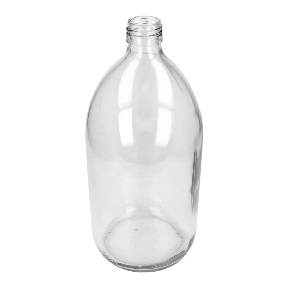 1000ml Clear Glass Alpha Bottle - Glass - Medical Glass - Sale - Coloured Bottles