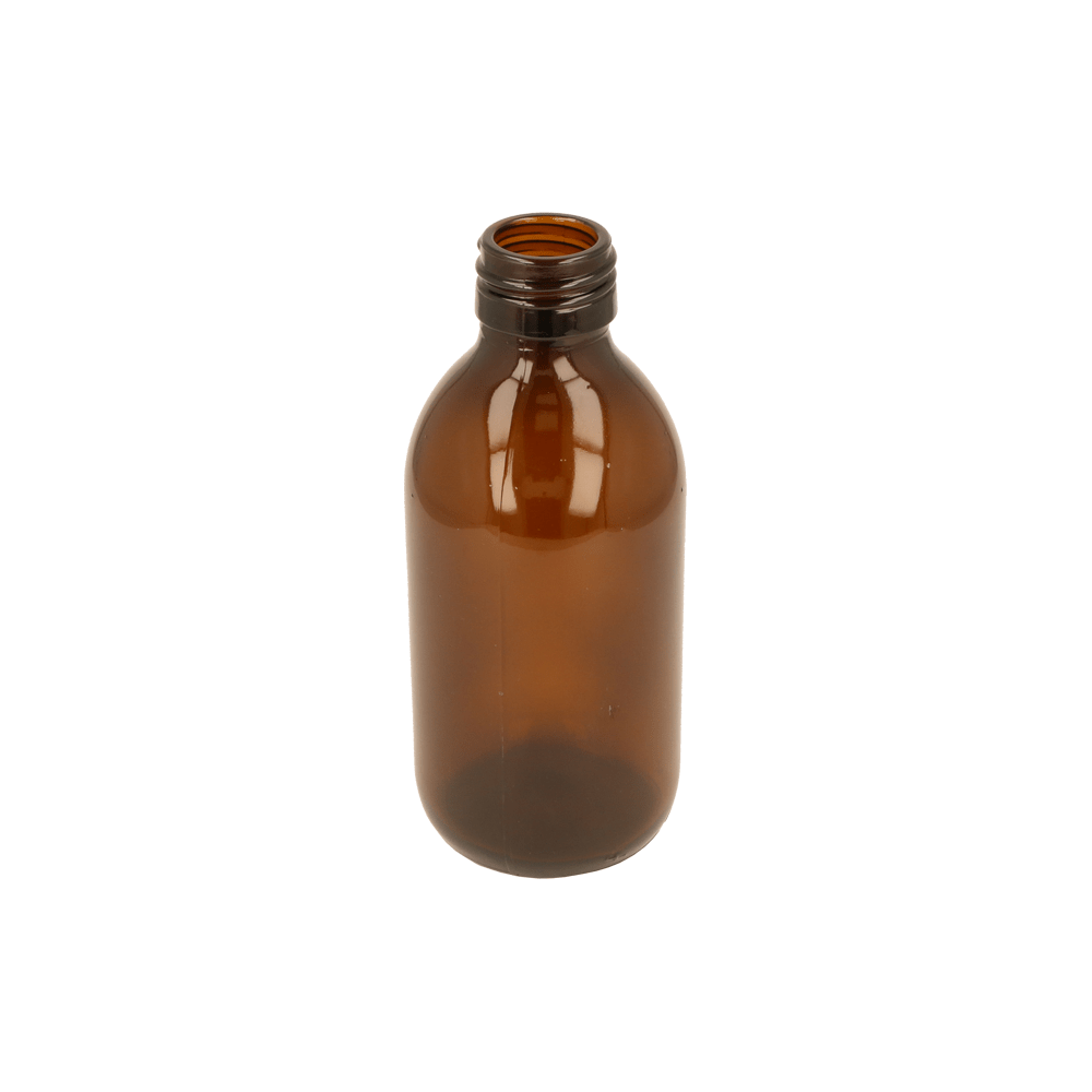 200ml Amber Glass Alpha Bottle - Glass - Medical Glass - Coloured Bottles