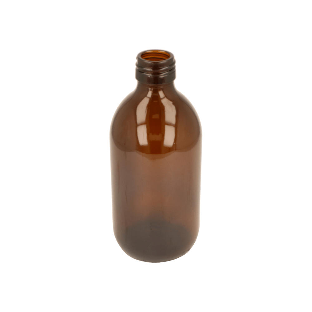 300ml Amber Glass Alpha Bottle - Glass - Medical Glass - Coloured Bottles