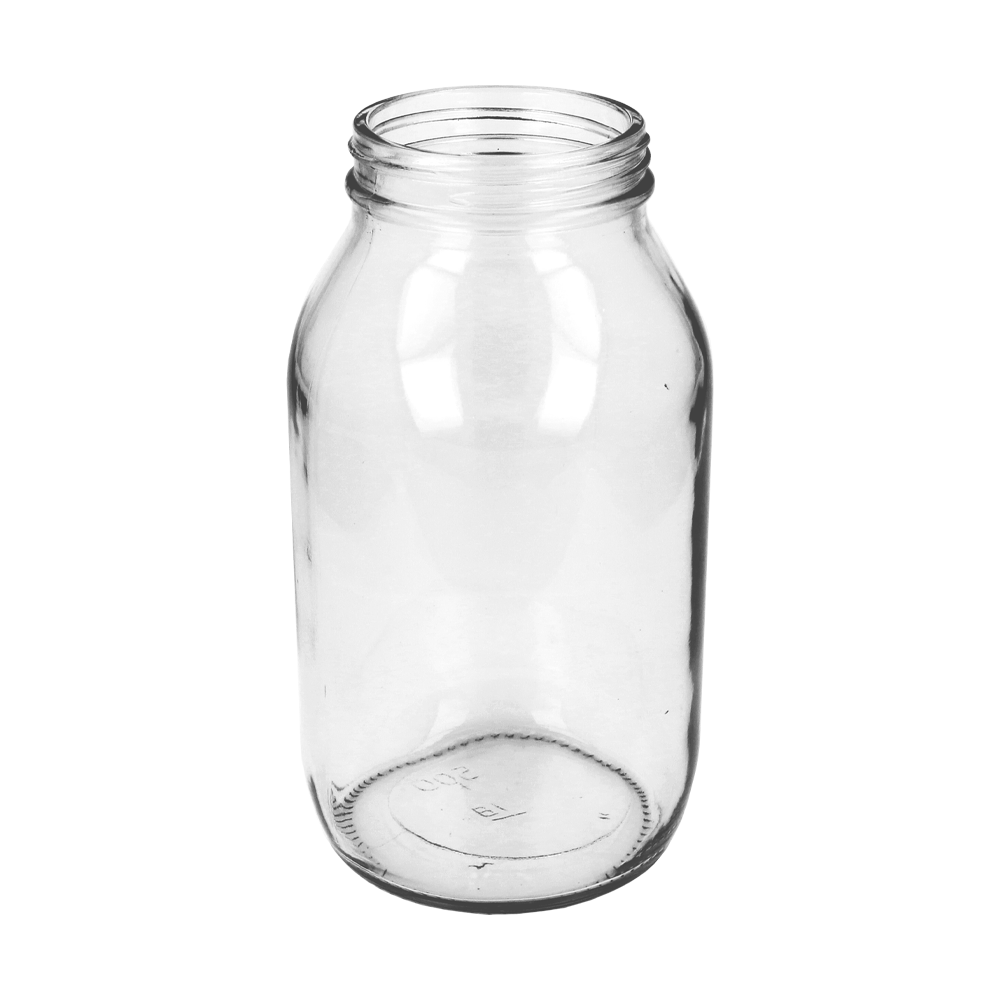 500ml Clear Glass Powder Jar - Glass - Medical Glass - Coloured Bottles