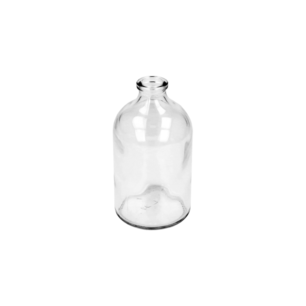 100ml Clear Glass Antibiotic / Injection Bottle (cork neck) - Glass - Medical Glass - Coloured Bottles