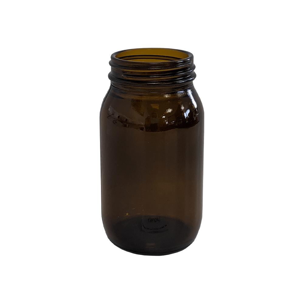 175ml Amber Glass Powder Jar - Glass - Medical Glass - Coloured Bottles
