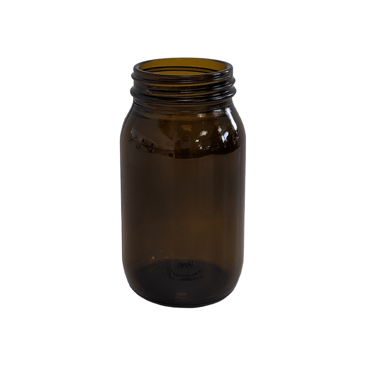 175ml Amber Glass Powder Jar - Glass - Medical Glass - Coloured Bottles