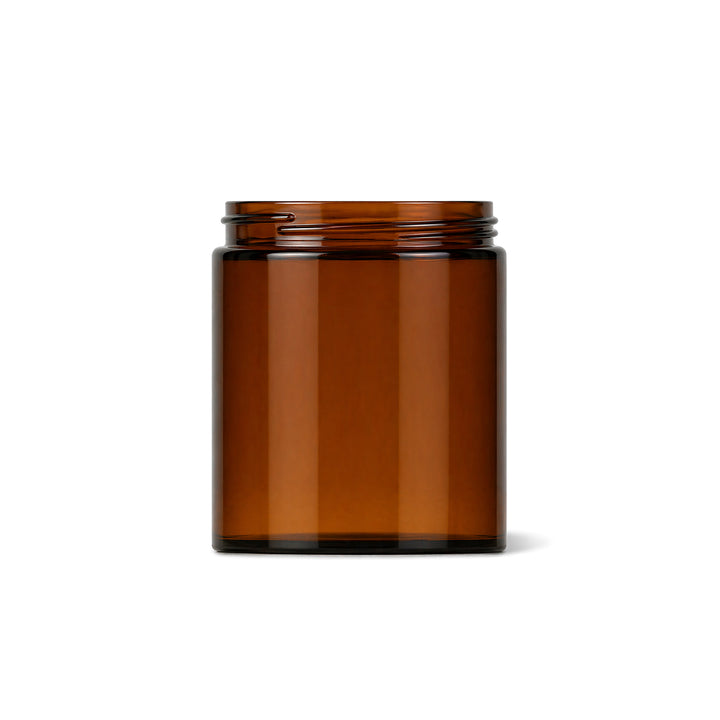 180ml Amber Glass Squat Jar - Glass - Cosmetic Glass - Coloured Bottles