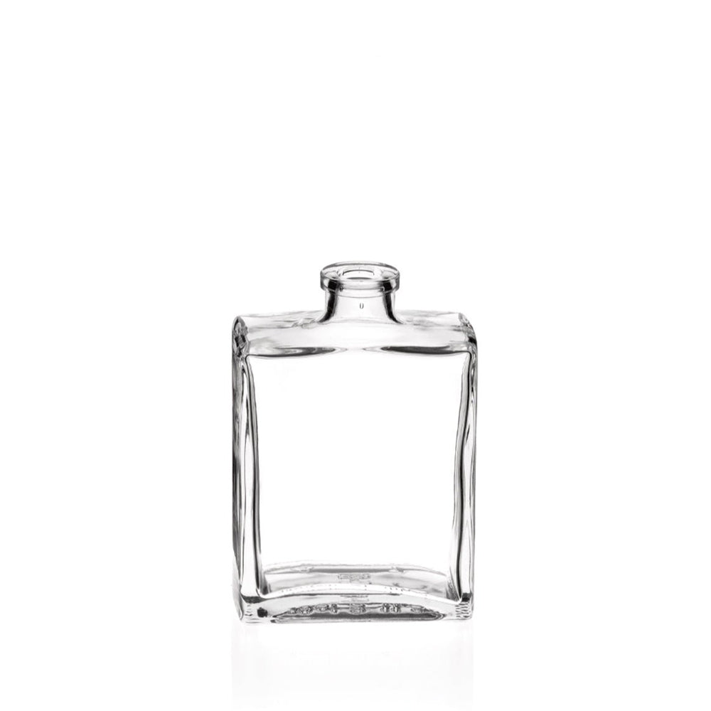 200ml Clear Glass Capri Rectangular Diffuser Bottle (cork neck) - Glass - Diffuser Glass - Colorlites