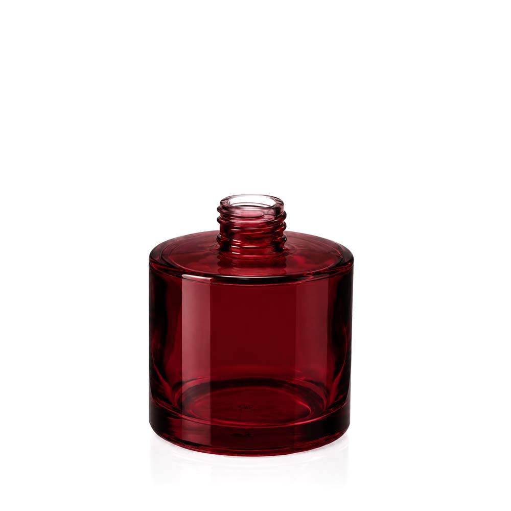 200ml Burgundy Glass Round Karen Diffuser Bottle