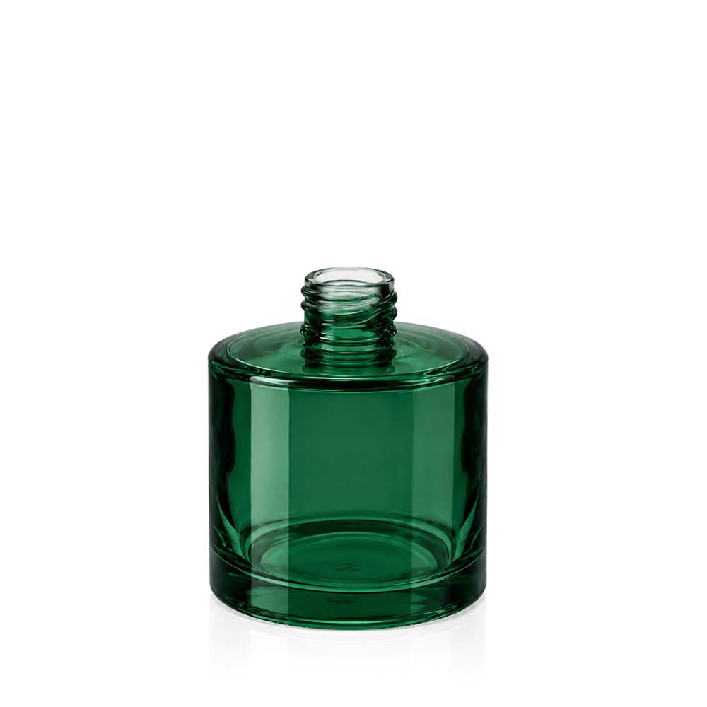 200ml Forest Green Glass Round Karen Diffuser Bottle