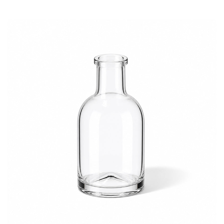 200ml Clear Glass Round Honorius Bottle (Cork Neck) - Glass - Coloured Bottles