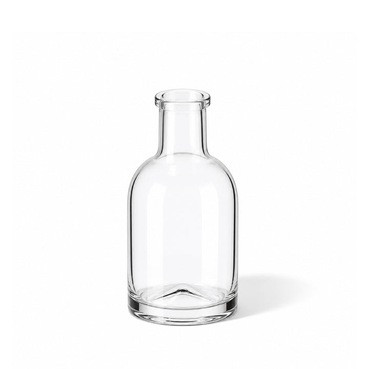 200ml Clear Glass Round Honorius Bottle (Cork Neck) - Glass - Coloured Bottles