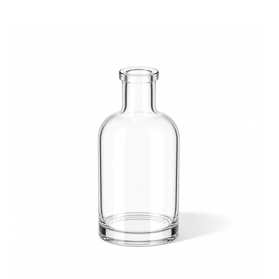 200ml Clear Glass Round Nocturne Bottle - Glass - Food Glass - Coloured Bottles