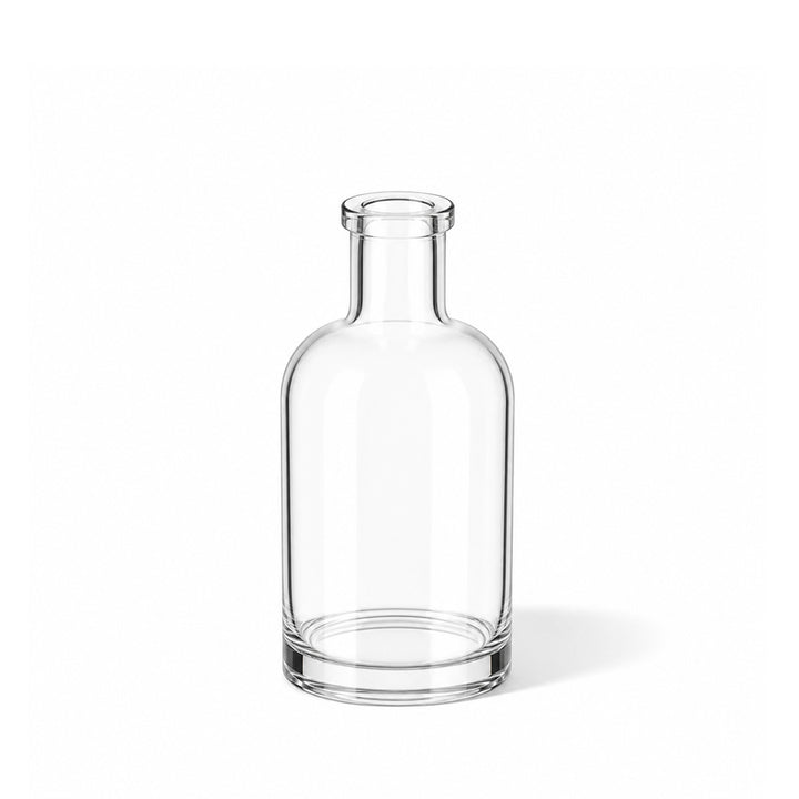200ml Clear Glass Round Nocturne Bottle - Glass - Food Glass - Coloured Bottles