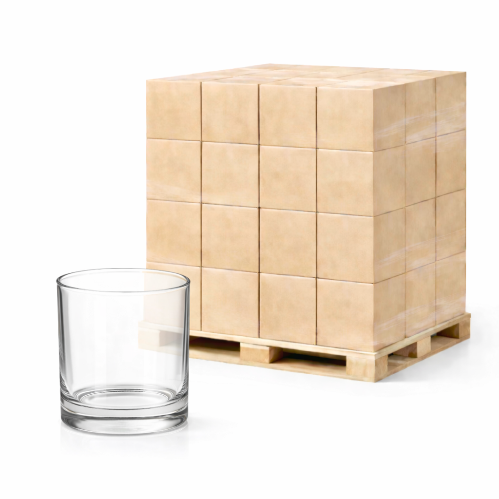 20cl Clear Karen Candle Glass Pallet - 2040 units