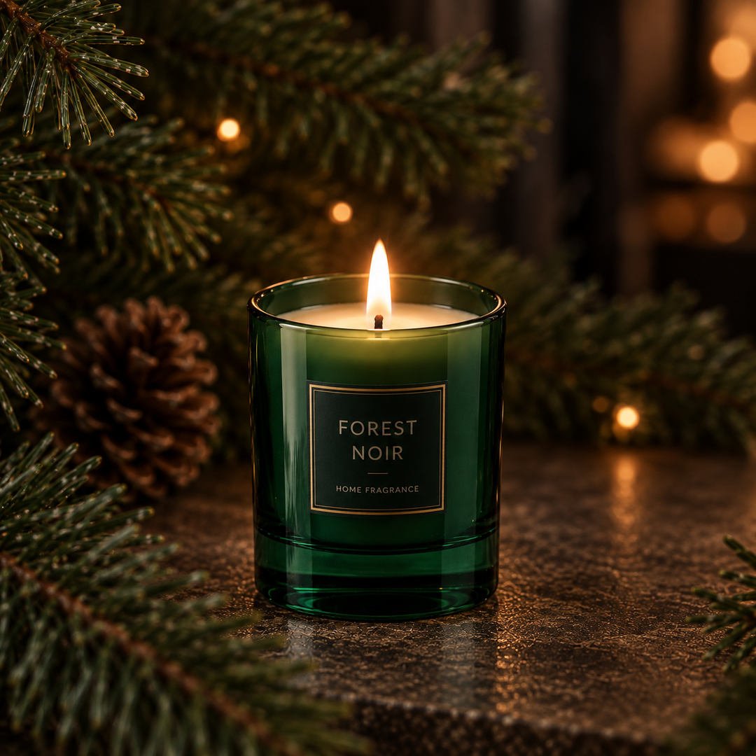 20cl Forest Green Lucy Candle Glass - Glass - Candle Glass - Coloured Bottles