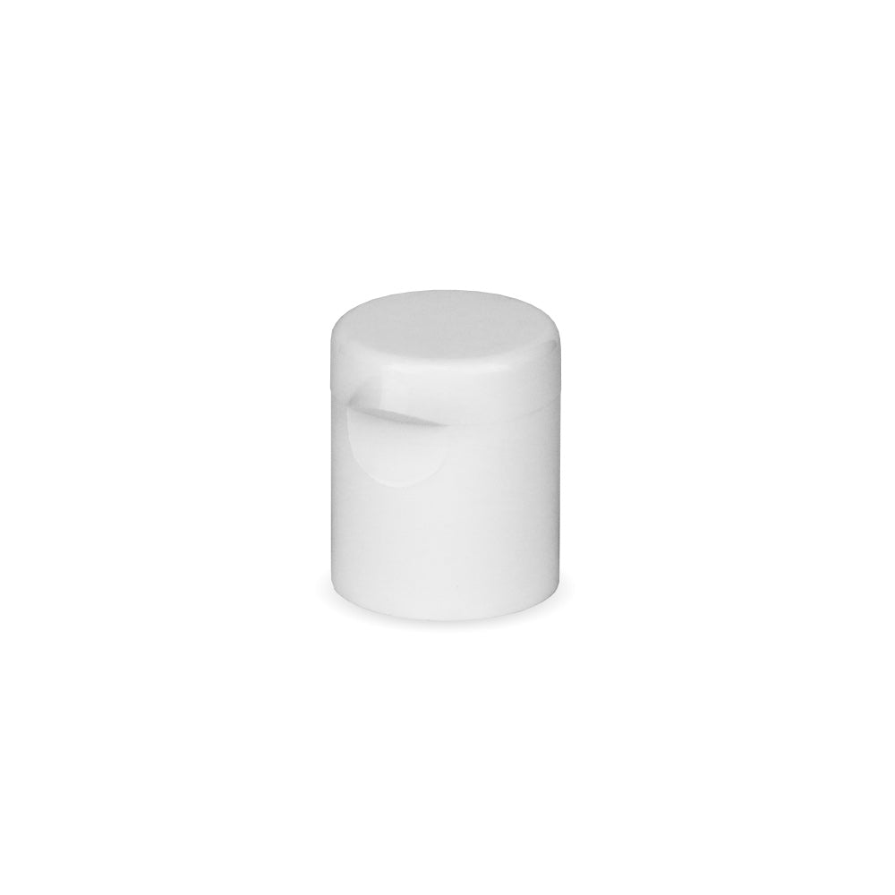 24/415 White Flip Top Cap - - ColouredBottles