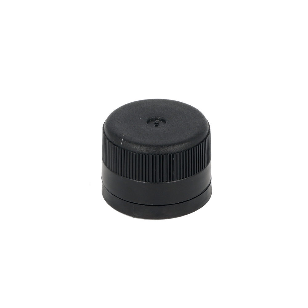 31.5 Black Plastic Cap T/E - Caps - Food Caps - Colorlites