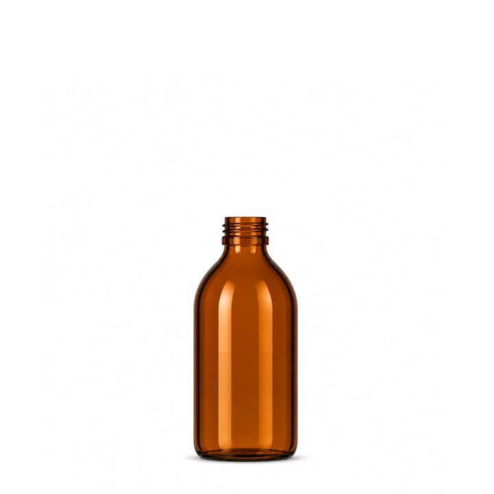 250ml Amber Glass Alpha Bottle - Glass - Medical Glass - Coloured Bottles