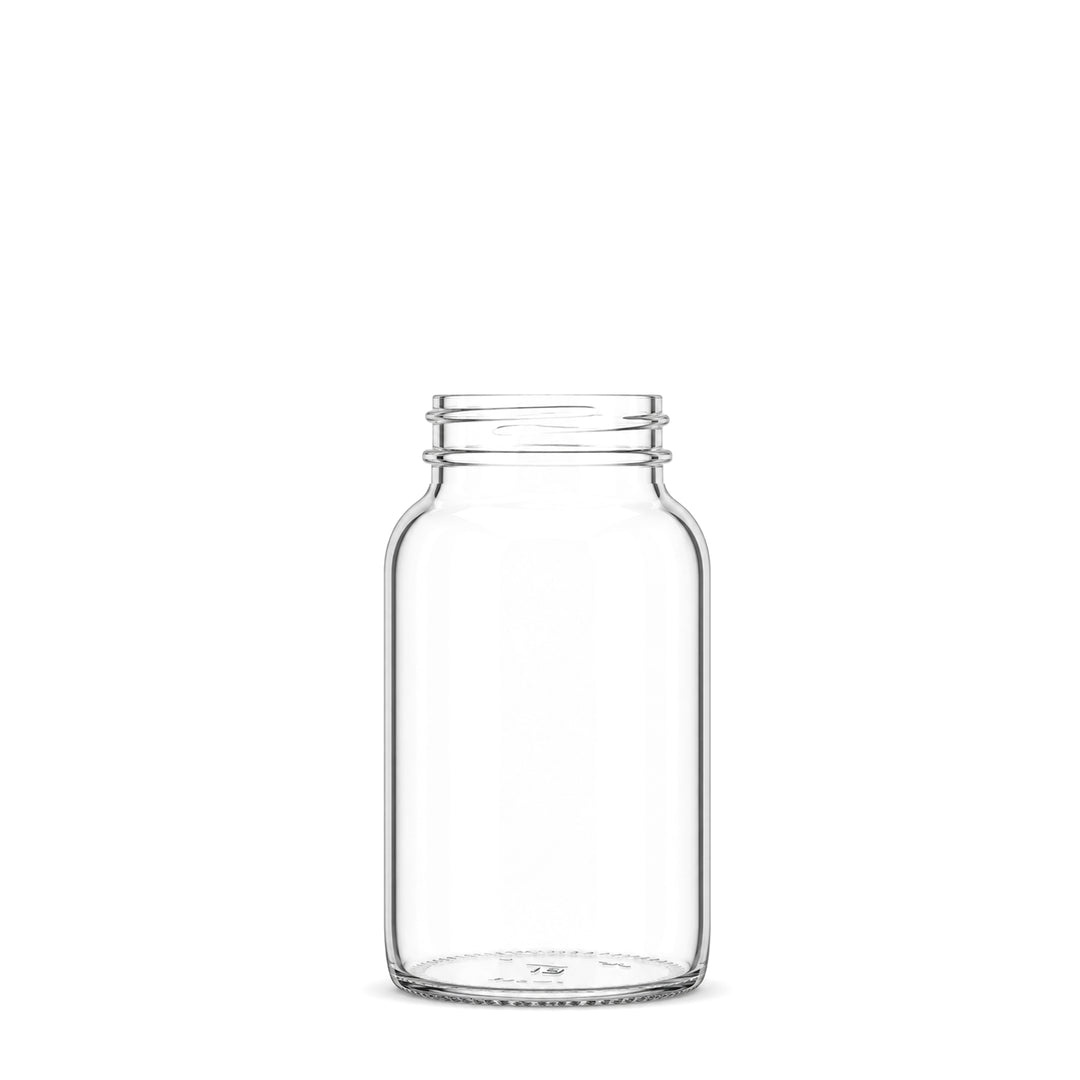 250ml Clear Glass Powder Jar - Glass - Medical Glass - Coloured Bottles