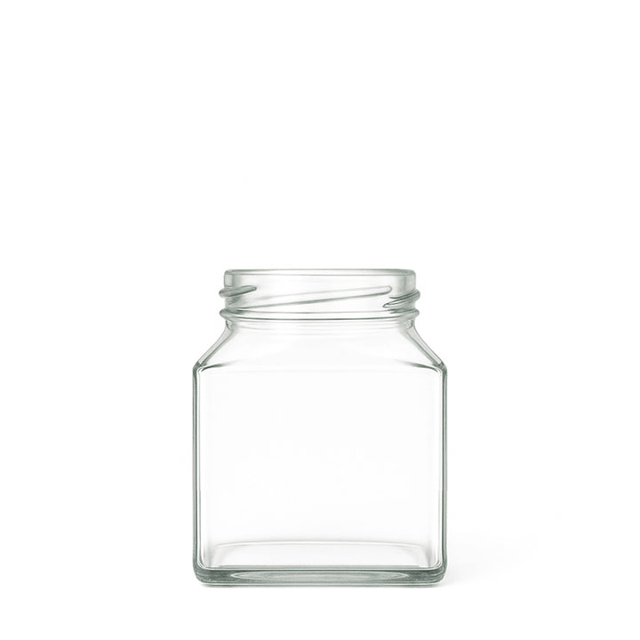 270ml Clear Glass Square Jar - Glass - Food Glass - Colorlites