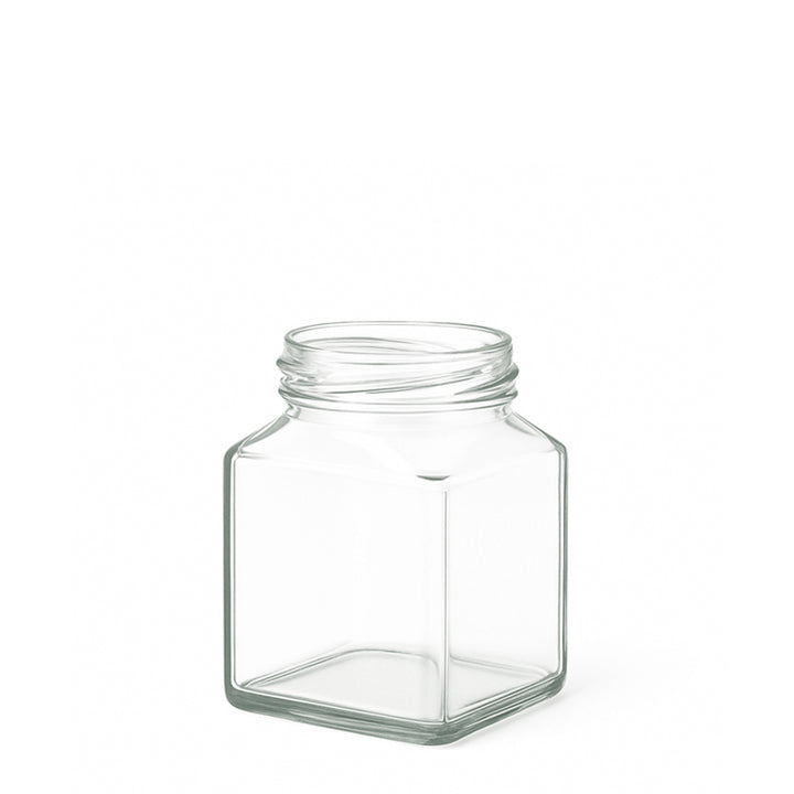 270ml Clear Glass Square Jar - Glass - Food Glass - Colorlites
