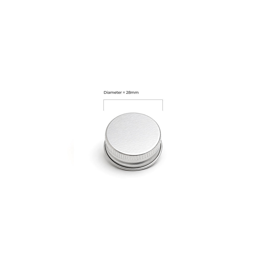 The 28R3 aluminium lid with EPE liner provides a secure and reliable closure for bottles and containers