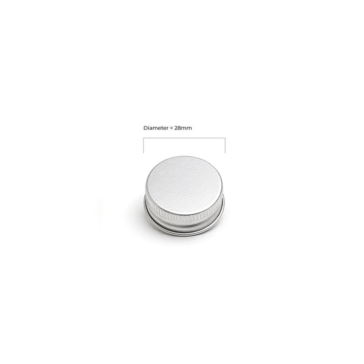 The 28R3 aluminium lid with EPE liner provides a secure and reliable closure for bottles and containers