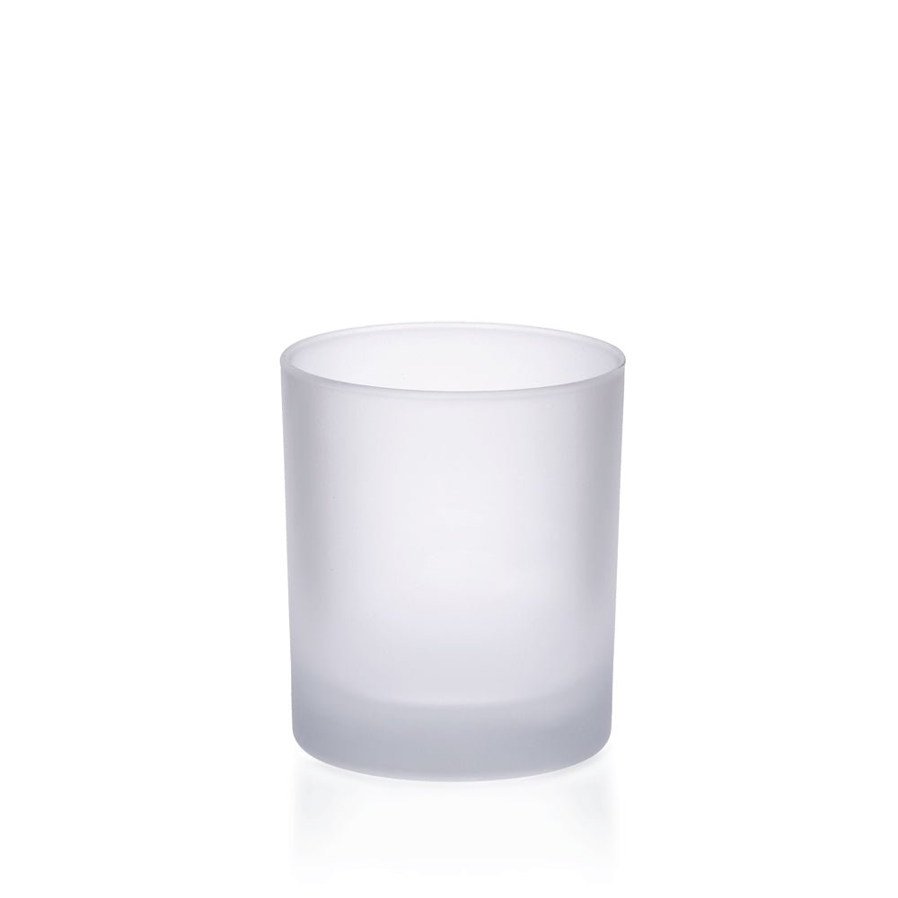 30cl Matt Frosted Externally Sprayed Lucy Candle Glass - Glass - Candle Glass - Coloured Bottles
