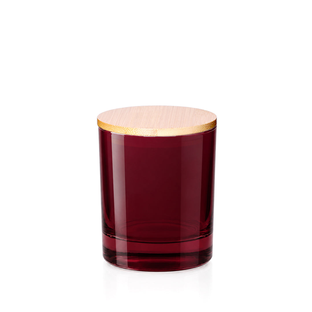 30cl Burgundy Lucy Candle Glass - Glass - Candle Glass - Coloured Bottles
