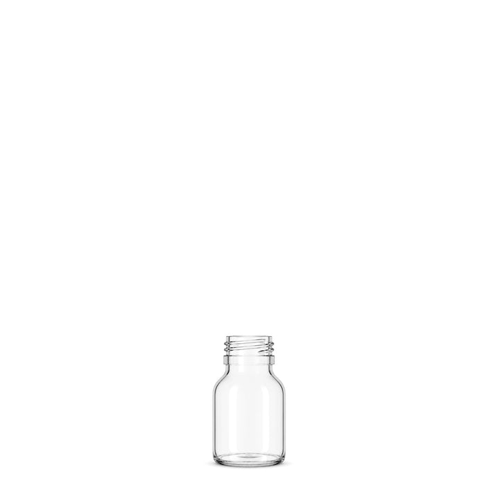 30ml Clear Glass Alpha Bottle - Glass - Medical Glass - Coloured Bottles