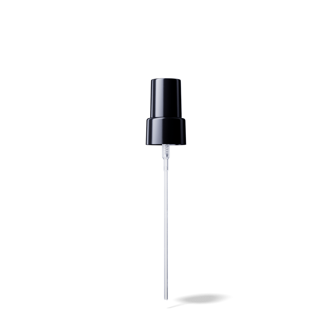 Miron - Mist sprayer Sinfonia 20/410, PP, black, glossy, dose 0.19ml, black overcap (Capella 50) - - Miron