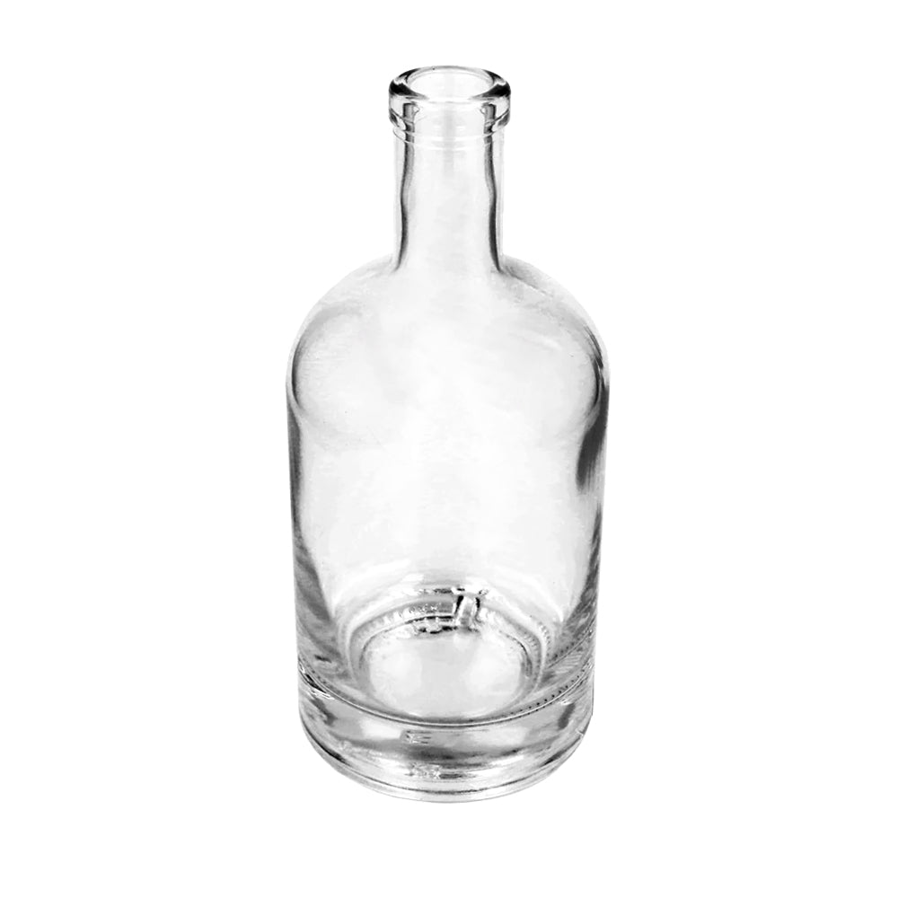 500ml Clear Glass Round Honorious Bottle - Glass - ColouredBottles