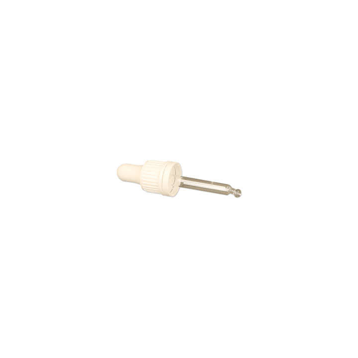 GL18 15ml, 68mm White Pipette T/E - Caps - Pipettes - Coloured Bottles