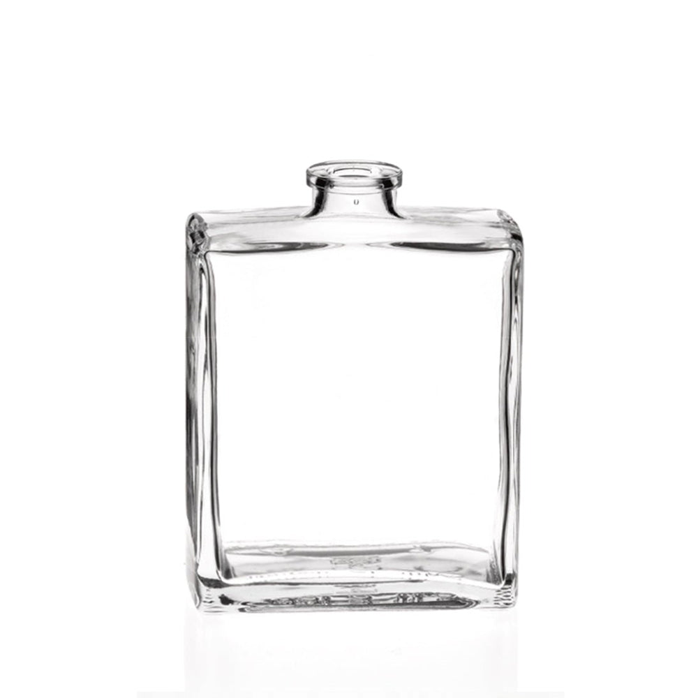 500ml Capri Clear Glass Rectangular Diffuser Bottle (cork neck) - Glass - Diffuser Glass - Colorlites