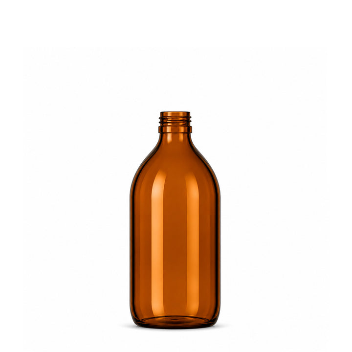 500ml Amber Glass Alpha Bottle - Glass - Medical Glass - Coloured Bottles