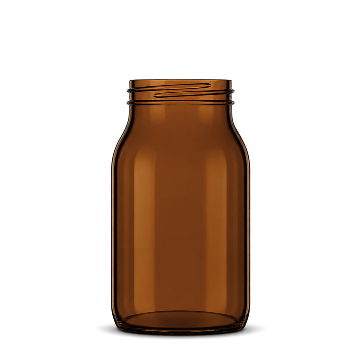 500ml Amber Glass Powder Jar - Glass - Medical Glass - Coloured Bottles