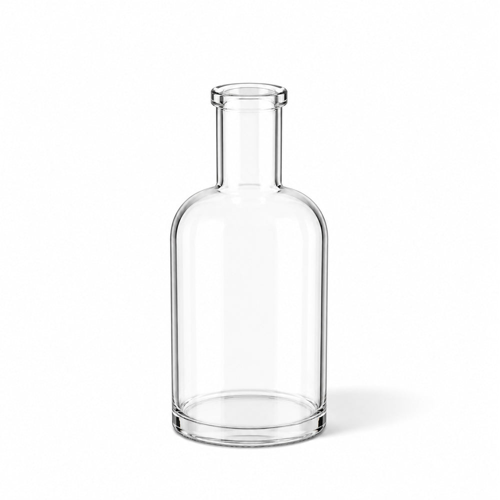 500ml Clear Glass Round Honorius Bottle (Cork Neck) - Glass - Food Glass - Coloured Bottles