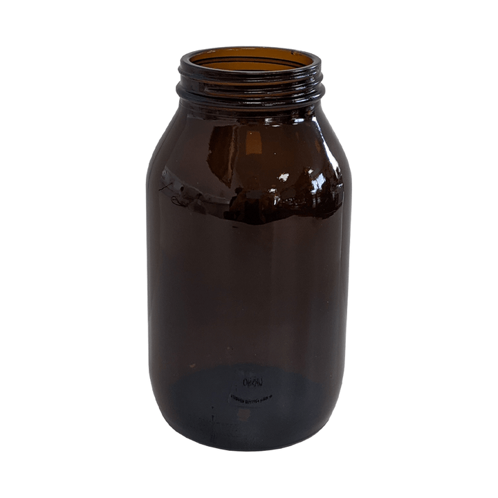 500ml Amber Glass Powder Jar - Glass - Medical Glass - Coloured Bottles
