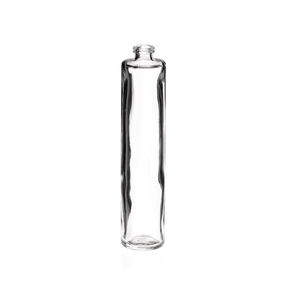 50ml Clear Glass Tall Round Cuban Bottle - Glass - Fragrance Glass - Coloured Bottles