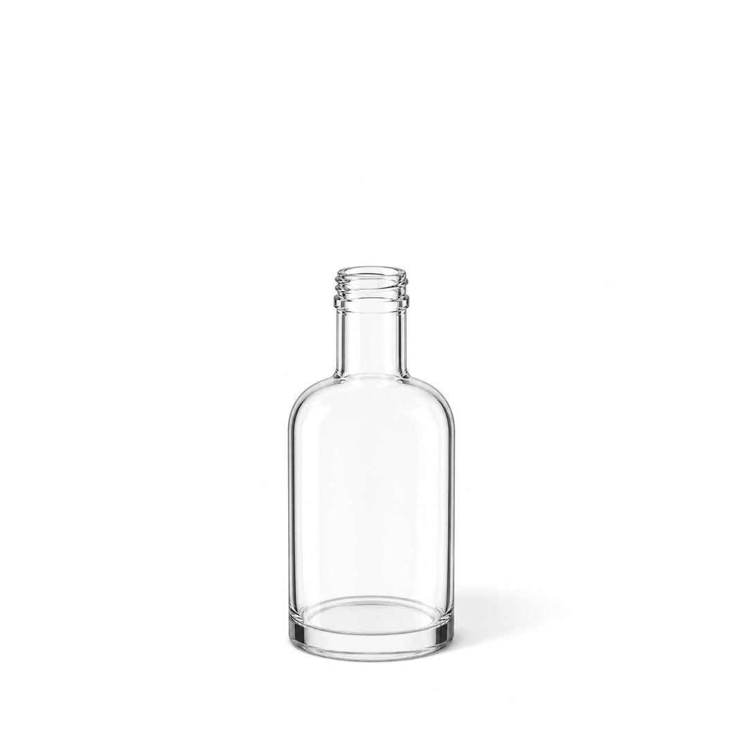 50 ml runde Hermès-Flasche aus klarem Glas