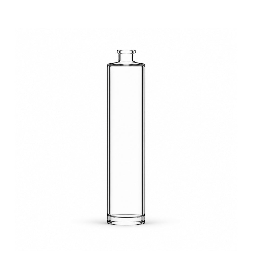 50ml Clear Glass Tall Round Cuban Bottle - Glass - Fragrance Glass - Coloured Bottles