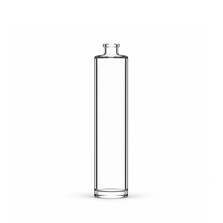 50ml Clear Glass Tall Round Cuban Bottle - Glass - Fragrance Glass - Coloured Bottles