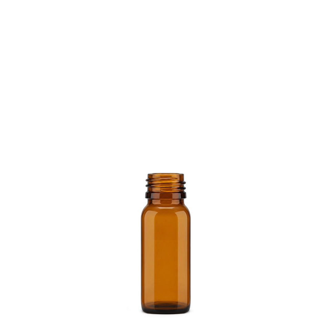 50ml Amber Glass Boston Round Bottle - Glass - Medical Glass - Coloured Bottles