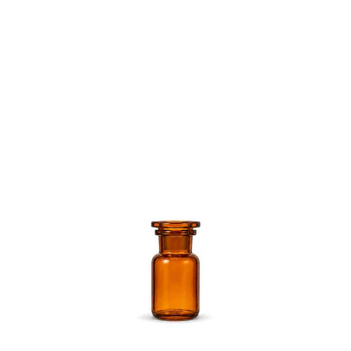 50ml Amber Glass Reagent Bottle & Ground Glass Stopper - Glass - Aromatherapy Glass - Coloured Bottles