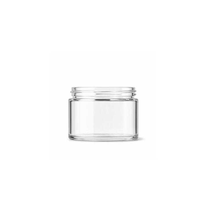 50ml Clear Glass Cosmetic Tizianno Jar (58R3) - Glass - Cosmetic Glass - Coloured Bottles
