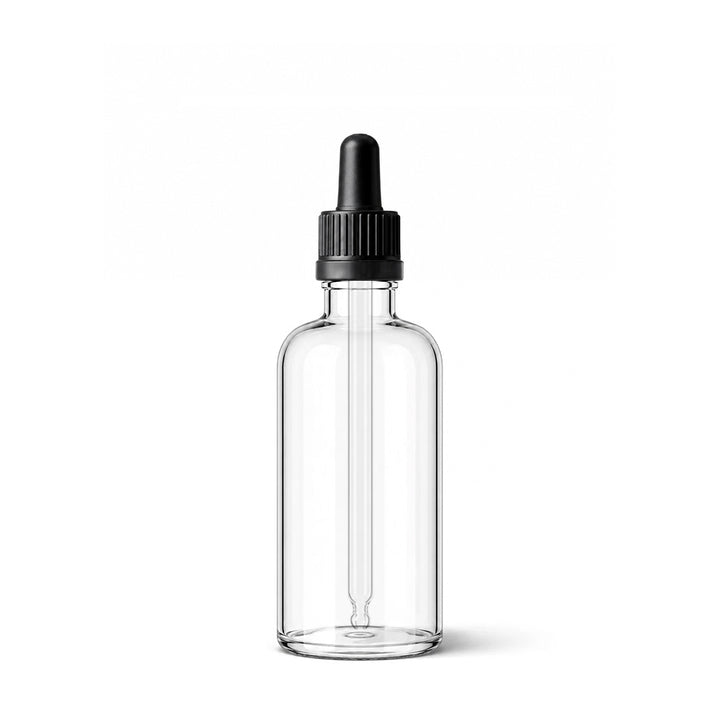 50ml Clear Glass Dropper Bottle - Glass - Aromatherapy Glass - Coloured Bottles