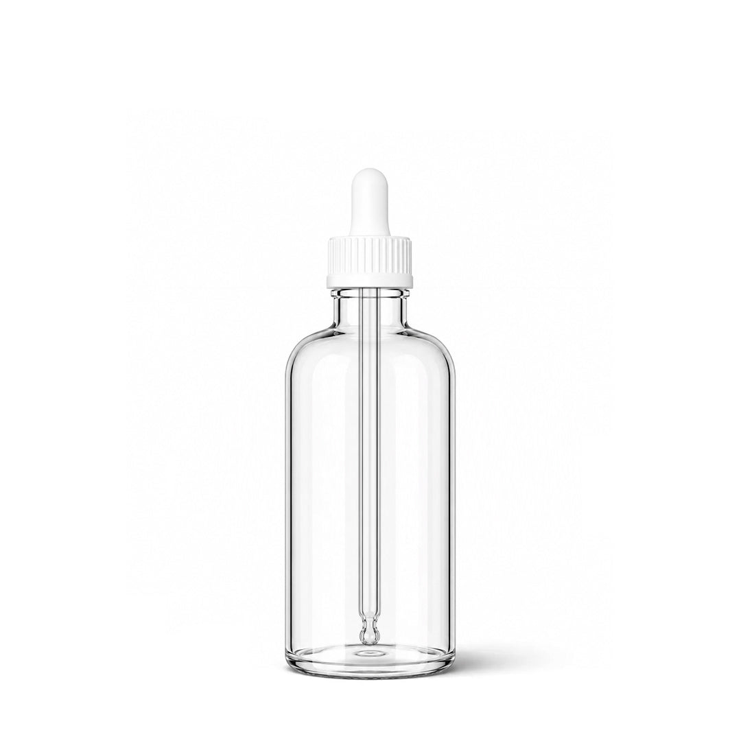 50ml Clear Glass Dropper Bottle - Glass - Aromatherapy Glass - Coloured Bottles