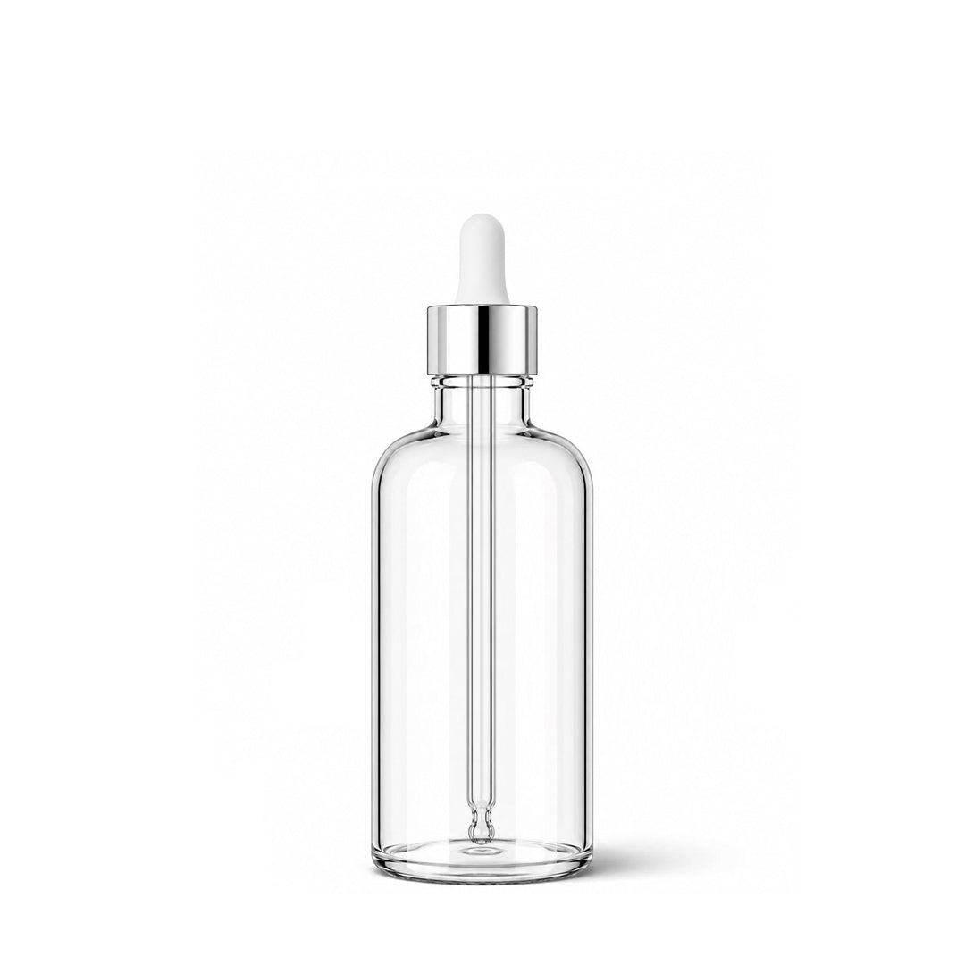 50ml Clear Glass Dropper Bottle - Glass - Aromatherapy Glass - Coloured Bottles