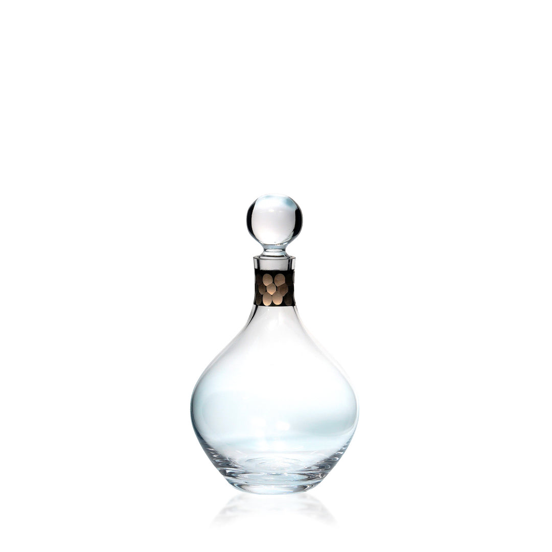 Espezo Glassware - Luxury Slim Neck Decanter with a Cleopatra Decoration - - Espezo